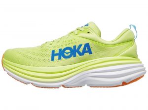 HOKA Bondi 8 Men's Shoes Lettuce/Solar Flare