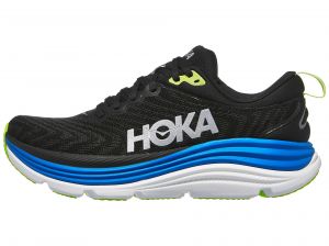 HOKA Gaviota 5 Men's Shoes Black/Electric Cobalt