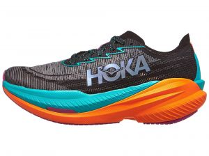 HOKA Mach X 2 Wide Men's Shoes Black/Electric Aqua