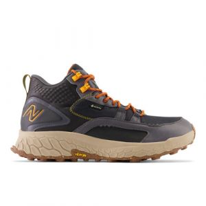 New Balance Men's Fresh Foam X Hierro Mid Gore-Tex® in Black/Grey/Orange Leather