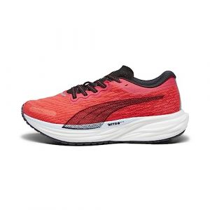 PUMA Deviate NITRO 2 Womens Running Shoes Fire Orchid-PUMA Black-Icy Blue 6.5