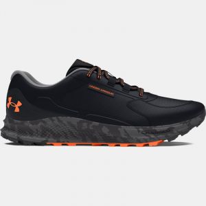 Men's  Under Armour  Bandit Trail 3 Running Shoes Black / Black / Orange Blast 7