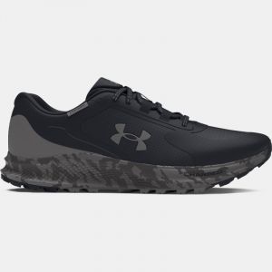 Men's  Under Armour  Bandit Trail 3 Running Shoes Black / Castlerock / White 12