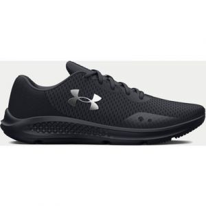 Under Armour Women's Charged Pursuit 3 Running Shoes - Black/Metallic Silver -  Size: UK 8