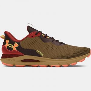 Unisex  Under Armour  Sonic Trail Running Shoes Coyote / Earthen Orange / Flare Orange 8