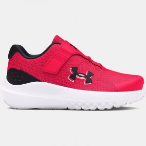 Boys' Infant  Under Armour  Surge 4 AC Running Shoes Red / Black / Black 9.5