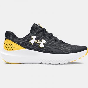 Boys' Grade School  Under Armour  Surge 4 Running Shoes Black / Taxi / White 4.5