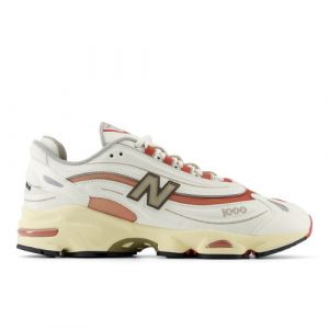 New Balance Men's 1000 in White/Red Leather, size 11