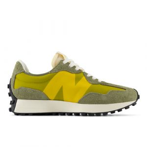 New Balance Unisex 327 in Green/Blue Suede/Mesh