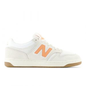 New Balance Men's 480 in White/Brown Suede/Mesh