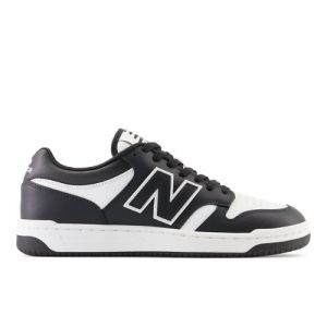 New Balance Men's 480 in White/Black Leather