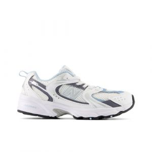 New Balance Kids' 530 in White/Grey Synthetic, size 2