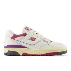 New Balance Unisex 550 in White/Red/Beige Leather