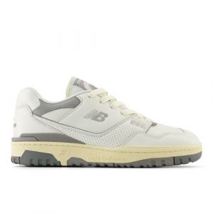 New Balance Unisex 550 in White/Grey/Beige Leather