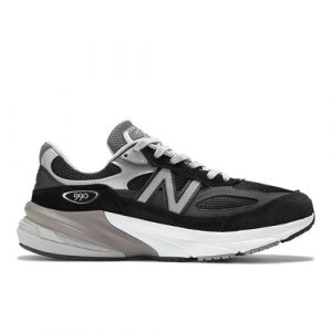 New Balance Men's Made in USA 990v6 in Black/White Suede/Mesh