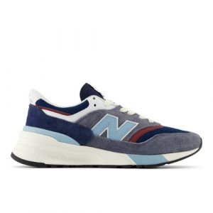 New Balance Unisex 997R in Grey/Blue Suede/Mesh