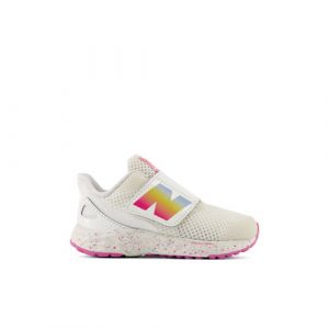 New Balance Kids' Fresh Foam Arishi v4 Hook and Loop in White/Purple/Pink Synthetic