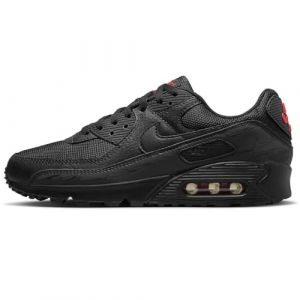 NIKE Air Max 90 Men's Trainers Sneakers Fashion Shoes DZ4504 (Black/Light Crimson/Black 003) UK6 (EU40)