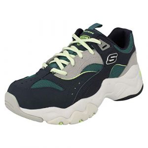 Skechers Women's D-Lites 3-0 Ocean Cloud Fashion Sneakers Navy/Green