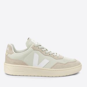 Veja Women's V-90 Bastille Leather and Suede Trainers