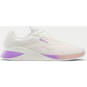 Reebok Women's Nano X4 Training Shoes - Chalk/Washed Clay/Dgtl Purple - UK 8 - White