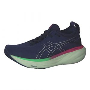 ASICS Nimbus 25 Road Running Shoe for Woman Blue Yellow 5.5 UK