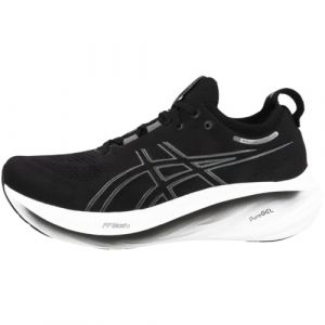 ASICS Gel Nimbus 26 Running Shoe Mens Road Shoes Black/Grey 7 (41.5)