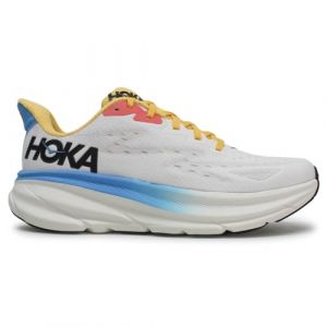 Hoka Clifton 9 Running Shoes Woman White Blue