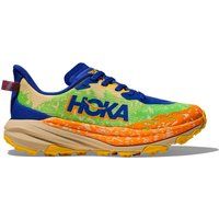 Hoka Kids Speedgoat 6 Trail Running Shoes - Ultramarine/Electric Lime / UK4.5