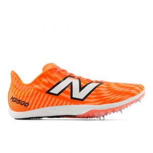 New Balance Men's FuelCell MD500 V9 in Orange/White Synthetic, size 11.5