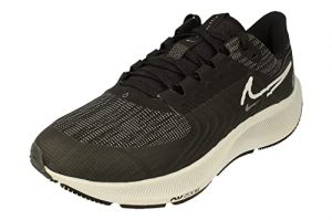 NIKE Air Zoom Pegasus 38 Shield Men's Running Trainers Sneakers Shoes DC4073 (Black/Platinum Tint-DK Smoke Grey 001) UK7.5 (EU42)