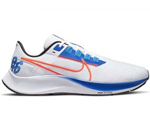 NIKE Air Zoom Pegasus 38 BRS Blue Ribbon Sports Men's Road Running Trainers Sneakers Shoes DQ8575 (White/Game Royal/University Blue/Rush Orange 100) UK11 (EU46)