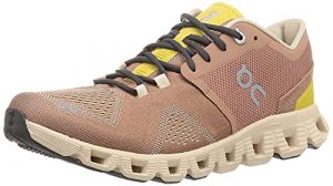 ON Running Womens Cloud X Textile Synthetic Mocha Sand Trainers 4.5 UK