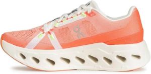 ON Womens Cloudeclipse Textile Flame Ivory Trainers 4 UK