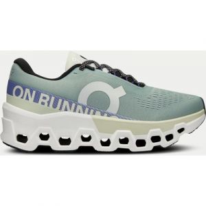 ON Running Women's Cloudmonster 2 Road Running Shoes Road Running Shoes - Mineral/Aloe - UK 8 - Green