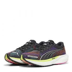 Puma Womens Deviate Nitro 2 Running Shoes Black/Pink 7 (40.5)