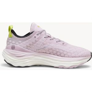 PUMA Women's ForeverRun NITRO Road Running Shoes - Grape Mist/Black/Lime Pow - UK 7.5 - Pink