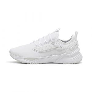 PUMA Unisex Retaliate 3 Running Shoes PUMA White-Feather Gray-PUMA Black 5