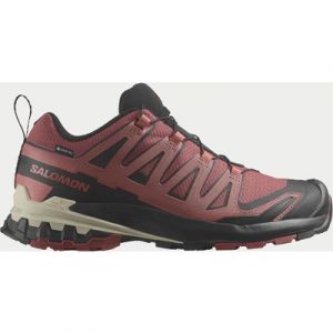 Salomon Women's XA Pro 3D V9 Gore-Tex Trail Shoes - Cow Hide/Black/Faded Rose - UK 8 - Red