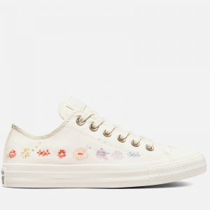 Converse Women's Chuck Taylor All Star Things To Grow Ox Trainers - Egret/Multi/Black