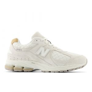 New Balance Men's 2002R in White/Grey/Beige Leather