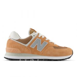 New Balance Unisex 574 in Brown/Grey Suede/Mesh