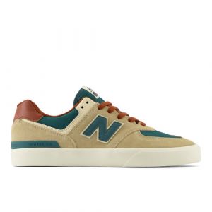 New Balance Men's NB Numeric 574 Vulc in Brown/Green Suede/Mesh