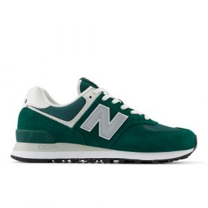 New Balance Unisex 574 in Green/Grey Suede/Mesh