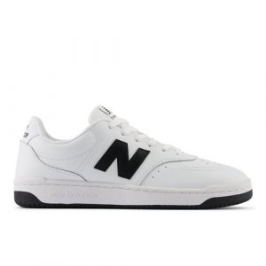 New Balance Unisex BB80 in White/Black Leather