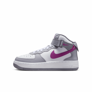 Nike Air Force 1 Mid EasyOn Older Kids' Shoes - Grey