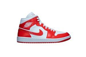 NIKE JORDAN unisex high sneakers BQ6472 116 AIR JORDAN 1 MID size 36.5 White Red