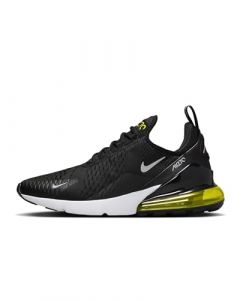 NIKE Air Max 270 Men's Trainers Sneakers Shoes FN8006 (Black/Opti Yellow/White/Light Smoke Grey 001) UK6.5 (EU40.5)