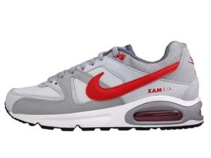 NIKE Air Max Command Men's Trainers Sneakers Shoes 629993 (White/Pure Platinum/Cool Grey/University Red 106) UK9 (EU44)