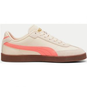 PUMA Women's Club II Era Trainers - Alpine Snow/Fluro Peach Pes/Gum -  Size: UK 7.5